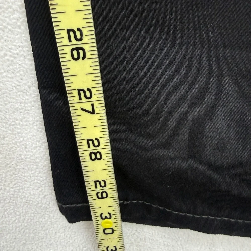 Levi's 505 Regular Fit Jeans Mens 40x30 Black Straight Leg Denim‎ Pants